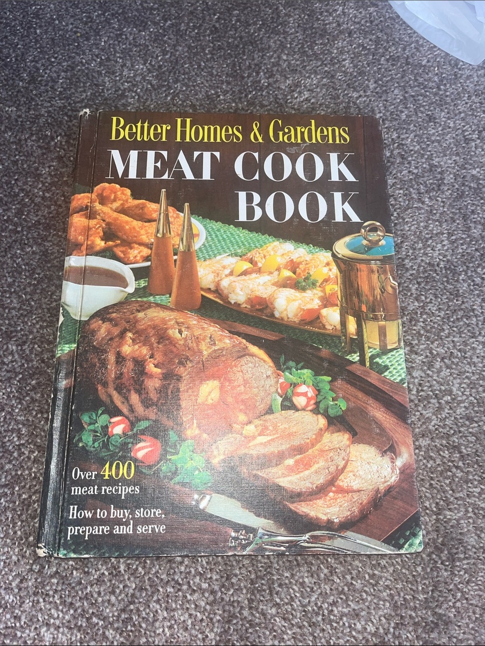 Better Homes & Gardens Meat Cook Book — Brown and Green Cover Art